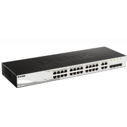 D-Link | DGS-1210-28 | 28 Port Gigabit Smart Managed Switch | 28 RJ45 and 4 SFP (Combo) Ports - DL.DGS.1210.28