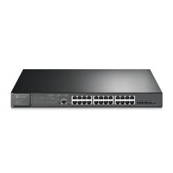 TP-Link | SG3428XMP | Omada 24 Port Gigabit and 4 Port 10GE SFP+ L2+ Managed Rackmount Switch with 24 port PoE+ - 006.008.0143
