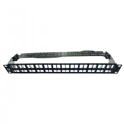 4C | Patch Panel : 1RU 48 Port Ftp Patch Panel - Unloaded | Inc Support Bar PP.48PFTP.UL