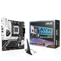 ASUS AMD B850M AYW GAMING WIFI, AM5, 2DIMM, 128GB DDR5, 8200+MT/s, PCIe5.0 x16, x2 M.2, WiFi6, 2.5GbE, USB 10Gbps, HDMI2.1 ASUS AMD B850M AYW GAMING WIFI, AM5, 2DIMM, 128GB DDR5, 8200+MT/s, PCIe5.0 x16, x2 M.2, WiFi6, 2.5GbE, USB 10Gbps, HDMI2.1