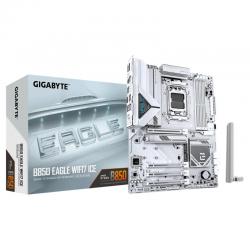 Gigabyte B850 Eagle WF7 Ice, AMD AM5, 4 X DDR5 Up To 256 Gb, 1 X Hdmi, 4 X PCI Express X16, 3 X M.2, 6 X USB 3.2, 2.5GbE LAN B850 Eagle WF7 ICE