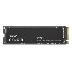Crucial P510 1TB Gen5 2280 NVMe M.2 SSD 11,000 / 9,500 MB/s R/W 600TBW 1.5M Iops 1.5M Hrs Mttf Full-Drive Encryption 5yrs CT1000P510SSD8-P