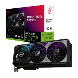 Asus NVidia GeForce Rog Strix RTX5070TI OC 16G Gaming, GDDR7, 8960 Cuda, 850W Psu, PCIe 5.0, 28Gbps, 256-bit, 2625MHz, 3x DP 2.1b. ROG-STRIX-RTX5070TI-O16G-GAMING Asus NVidia GeForce Rog Strix RTX5070TI OC 16G Gaming, GDDR7, 8960 Cuda, 850W Psu, PCIe 5.0, 28Gbps, 256-bit, 2625MHz, 3x DP 2.1b. ROG-STRIX-RTX5070TI-O16G-GAMING