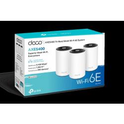 TP-LINK DECO AXE5400 WI-FI 6E TRI-BAND MESH SYSTEM, GbE(3), 3-PACK, 3YR DECO-XE75-3PK