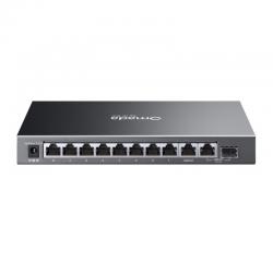 TP-LINK OMADA 10-PORT EASY MANAGED GIGABIT SWITCH, POE+(8), SFP(1), GbE(1), 123W, 5YR ES210GP TP-LINK OMADA 10-PORT EASY MANAGED GIGABIT SWITCH, POE+(8), SFP(1), GbE(1), 123W, 5YR ES210GP