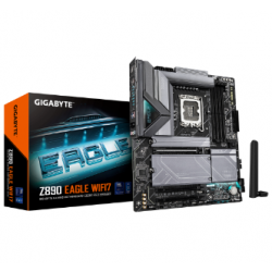 Gigabyte Z890 EAGLE WIFI7/ATX/INTEL LGA1851/4x DDR5 DIMM max 256GB/Max 8800MHz/1x PCIE5.0 (CPU), 2xPCIE4.0 (Chipset)/2x M.2 (CPU), 2x M.2(Chipset) GA-Z890-EAGLE-WIFI7 Gigabyte Z890 EAGLE WIFI7/ATX/INTEL LGA1851/4x DDR5 DIMM max 256GB/Max 8800MHz/1x PCIE5.0 (CPU), 2xPCIE4.0 (Chipset)/2x M.2 (CPU), 2x M.2(Chipset) GA-Z890-EAGLE-WIFI7