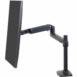 Ergotron LX Desk Mount LCD Monitor Arm, Tall Pole (Matte Black) 45-537-224