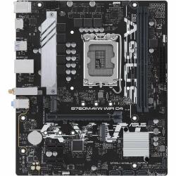 Asus B760M-AYW WIFI D4 Desktop Motherboard - Intel B760 Chipset - Socket LGA-1700 - Micro ATX - Core, Pentium Gold, Celeron Processor Supported - 64 GB DDR4 SDRAM Maximum RAM - DIMM, UDIMM - 2 x Memory Slots - Gigabit Ethernet - 2.5Gigabit Ethernet - IEEE