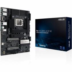 Asus Intel Z890 LGA1851 ATX workstation motherboard with PCIe� 5.0, DDR5 support, 10Gb & 2.5Gb Ethernet, four M.2 slots, plus a USB 20Gpbs front-panel connector and onboard BMC. PRO WS Z890-ACE SE