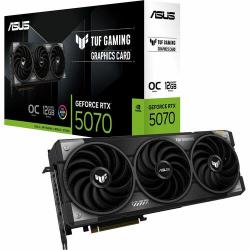ASUS TUF Gaming GeForce RTX 5070 OC Edition 12GB GDDR7 with military-grade components lower temps and enhanced durability TUF-RTX5070-O12G-GAMING