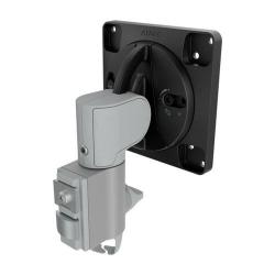 Atdec AWM-A13T-S short swing arm - Monitors to 12kg (26.5lb) flat, 10kg (22lb) curved - Silver AWM-A13T-S