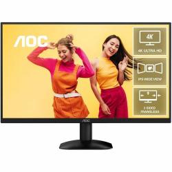 AOC U27B35 27in 60Hz UHD IPS Business Monitor Flicker Free Game Mode Low Blue Mode 3480x2160 16:9 4ms GTG 20m:1 Samrt Contrast 300 Nits DP/HDMI HDR10 Tilt VESA 100x100mm U27B35
