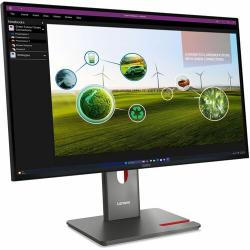 Lenovo ThinkVision P27q-40 27inch QHD monitor IPS 2560 x 1440 (16:9) Anti-Glare DP+HDMI+USB-B input DP+Audio Out 4xUSB3.2 Gen1 hub Height adjustable Tilt Swivel Pivot 3Y warranty 64A7GAR6AU