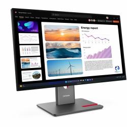 Lenovo ThinkVision P24q-40 23.8in QHD IPS 2560x1440 Anti-glare HDMI 2.1 DP In/Out USB Hub Modular Cam/Speaker Support Tilt/Swivel/Pivot/Height Adj. Raven Black 3-Year Warranty 64B2GAR1AU