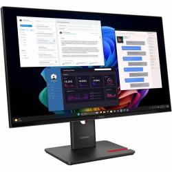 Lenovo ThinkVision T27UD-40 27in IPS 3840x2160 1x HDMI 2.1 TMDS 1x DP 1.4 1x USB-C Tilt Swivel Pivot Height Adj Stand 1x USB-C 3x USB-A 1x USB-C 3Y Warranty 64AFGAR2AU