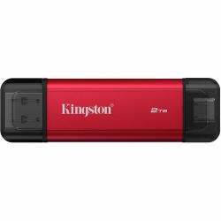 Kingston 2 TB Portable Solid State Drive - External - Notebook, Desktop PC, Smartphone Device Supported - USB 3.2 (Gen 2) Type A, USB 3.2 (Gen 2) Type C - 1050 MB/s Maximum Read Transfer Rate - 5 Year Warranty SPSD/2TB