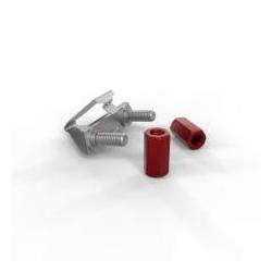 Patchbox /dev/mount 50-Pack, 1RU Toolless Cage-Nut alternative, Supports Components Up To 200KG (Depends on Depth) dvmnt50RD
