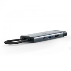 TP-LINK 7 PORT HUB, HDMI 4K@60Hz(1), SD/microSD(2), 100W PD(1), USB-A(3), 1YR UH7021C
