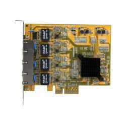 STARTECH 4 PORT PCIe GIGABIT NETWORK ADAPTER CARD, 2YR ST1000SPEX43 STARTECH 4 PORT PCIe GIGABIT NETWORK ADAPTER CARD, 2YR ST1000SPEX43