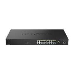 D-Link DMS-1250-18P, 18-Port Multi-Gigabit Smart Managed PoE++ Switch with 16 (2.5G) 90W PoE++ and 2 (10G) SFP+ Ports DMS-1250-18P