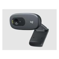 Logitech C270i -960-001084- HD Webcam, 720p/30 Frames, Plug and Play, Built-in Noise Reducing Mic, Auto Light Correction, Fixed Focus, Universal clip 960-001084
