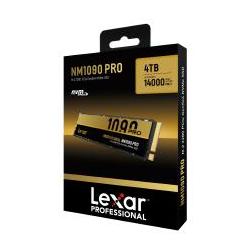 Lexar 4TB NM1090 PRO M.2 2280 PCIe Gen 5x4 NVMe SSD Up to 14000MB/s Read, 10000MB/s Write, DRAM- Based, 5Year Limited Warranty LNM109P004T-RNNNG