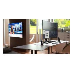 Atdec AWMS-2-BT75 Super Heavy Duty Dual Vertical Monitor Mount. Max Load Per Display: 25kg (flat), 18kg (curved), Freestanding, Pre-boxed. Silver AWMS-2-BT75-FS-S