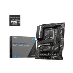 MSI PRO Z690-A DDR4 Motherboard Supports 12th Gen Intel Core, Pentium Gold and Celeron processors for LGA 1700 socket