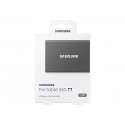 Samsung T7 2TB Portable USB-C SSD, Up To 1050MB/s R/W, Grey, 3YR Wty MU-PC2T0T/WW