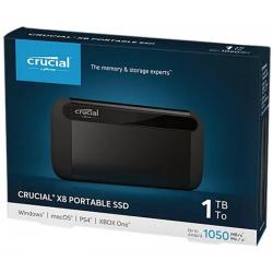 Crucial X8 1TB USB 3.2 Gen2 Type-C External Portable SSD CT1000X8SSD9