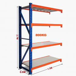 Heavy Duty Storage Shelving 2700H X 1500W X 600D Extension Kit ZADD-150-060-270 Heavy Duty Storage Shelving 2700H X 1500W X 600D Extension Kit ZADD-150-060-270