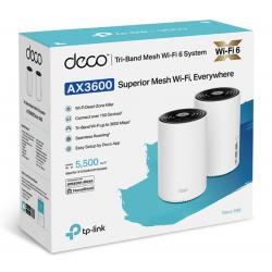 TP-Link Deco X68 (2-Pack) AX3600 Whole Home Mesh Wi-Fi 6 System, Tri-Band, OFDMA, MU-MIMO