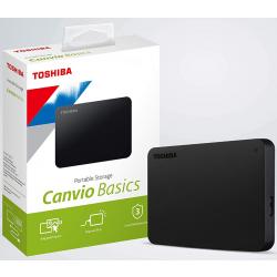 Toshiba Canvio Basics 4TB Portable HDD Black HDTB540AK3CA, USB 3.2 Bus Powered, Plug & Play