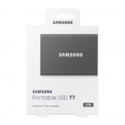 Samsung T7 2TB Portable SSD USB 3.2 External Solid State Drive Titan Grey, Up To 1050 MB/s, MU-PC2T0T/WW