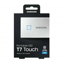 Samsung 1TB T7 Touch USB 3.2 Portable SSD MU-PC1T0S/WW, Fingerprint and Password Security