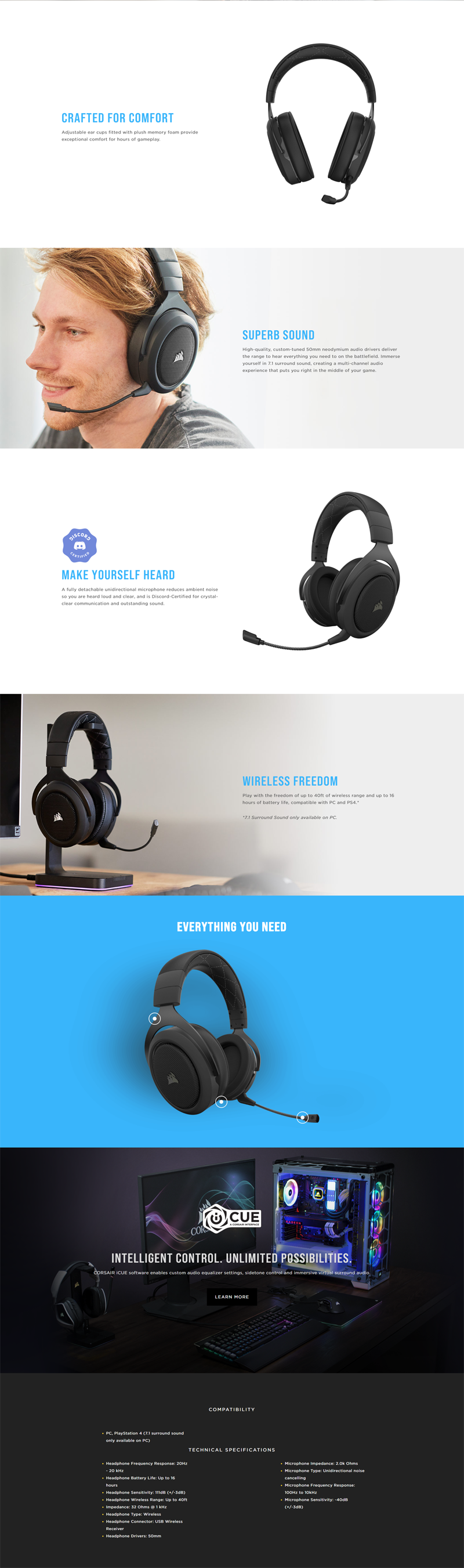 corsair hs70 pro linux