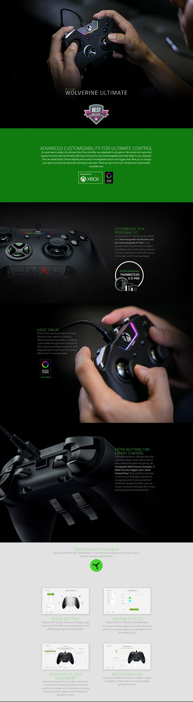 Razer wolverine ultimate accessories deals