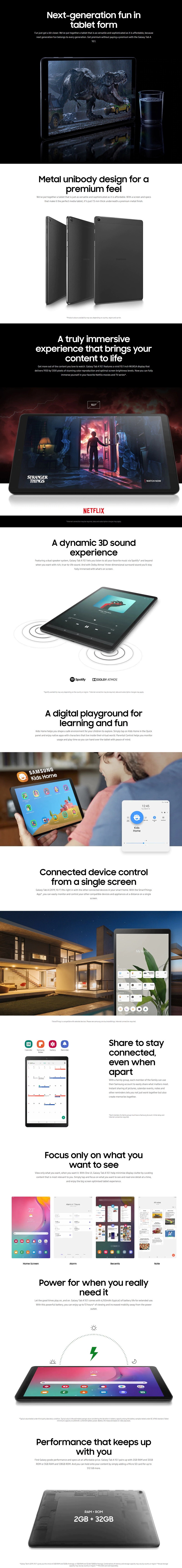 Samsung Galaxy Tab A 10.1 4G 32Gb Black SmT515Nzkdxsa