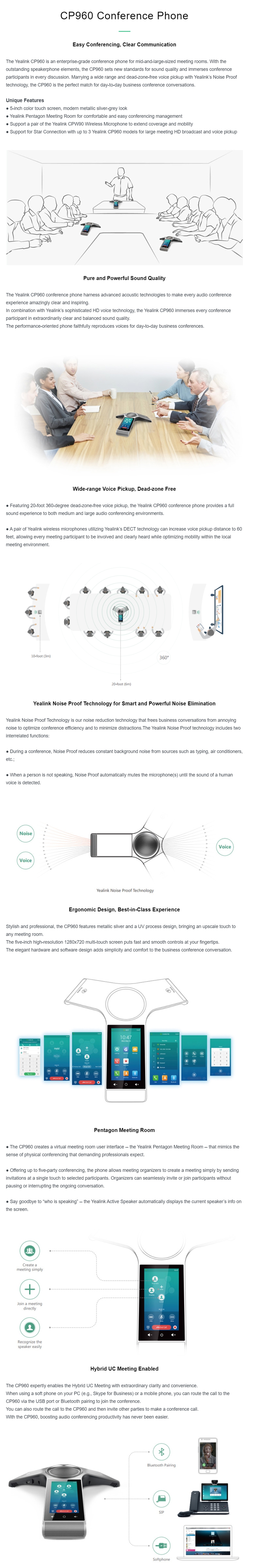 Yealink Cp960 Ip Conference Phone Cp960