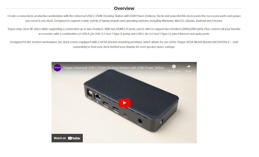 Product information