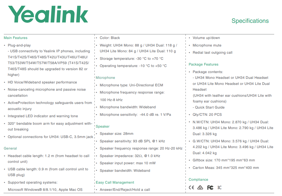 Product information