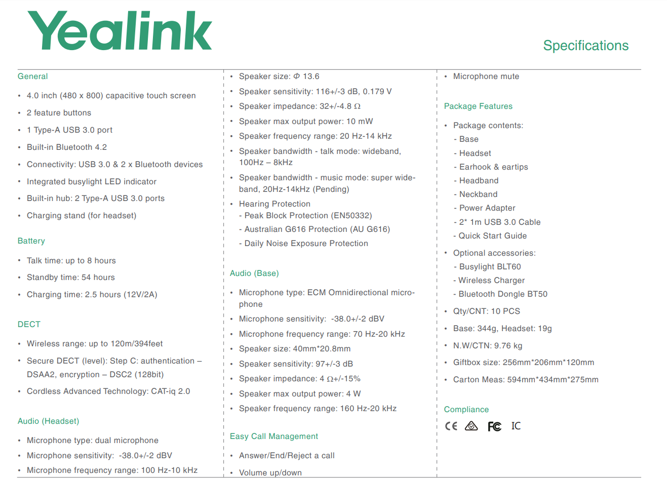 Product information