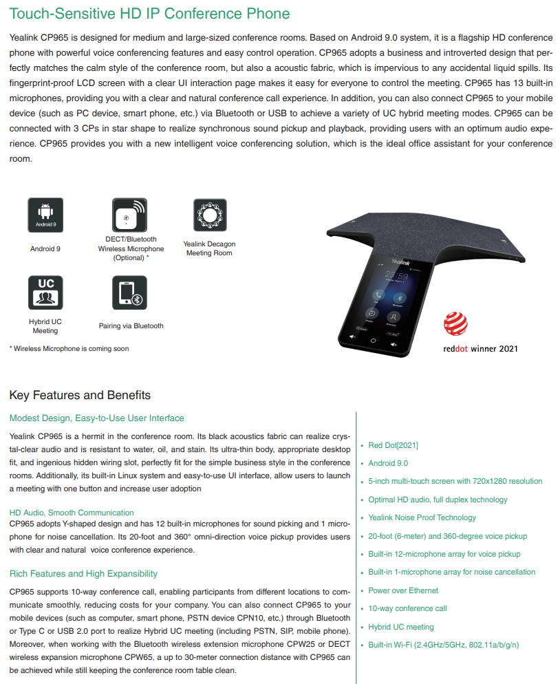 Product information