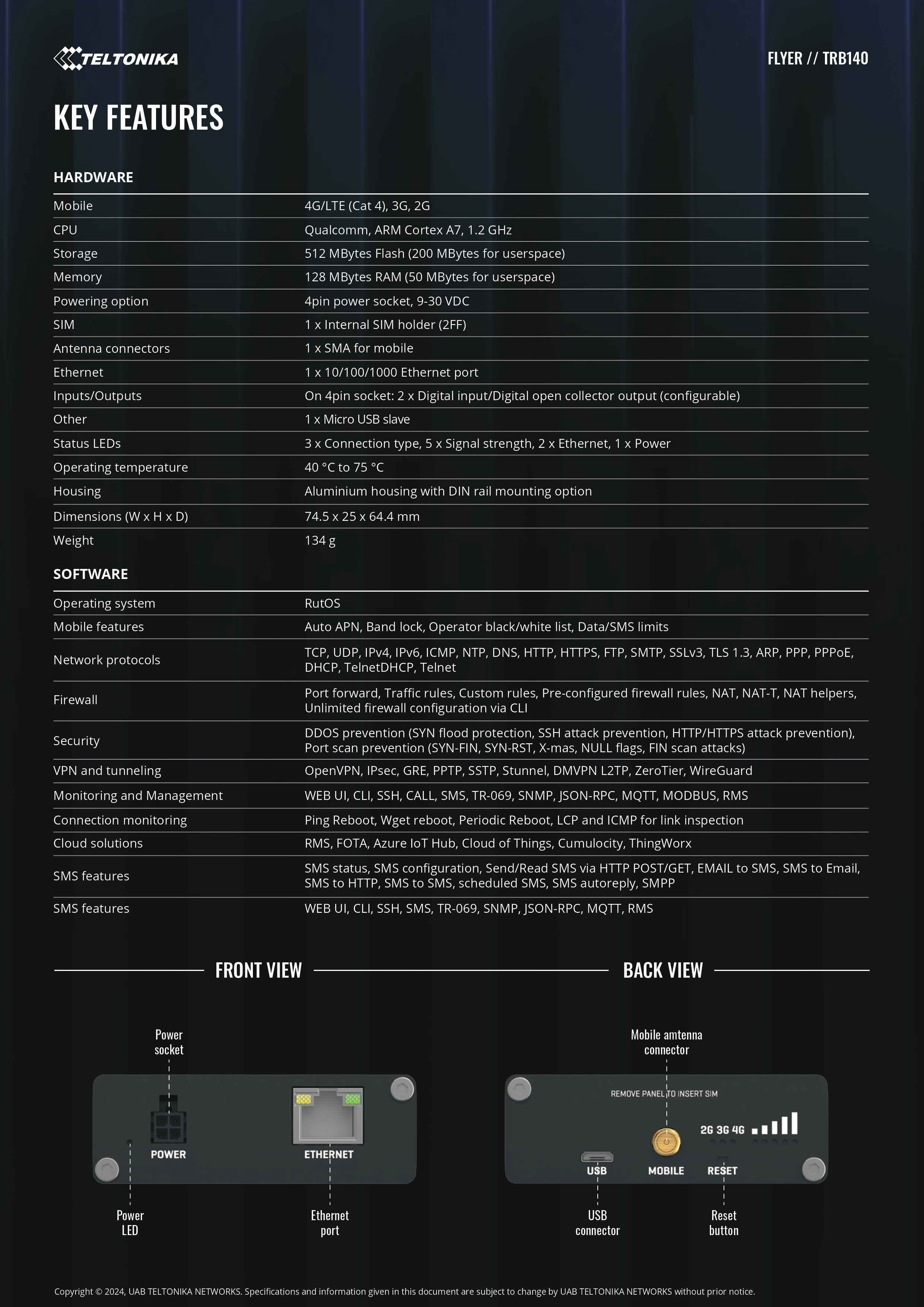 Product information