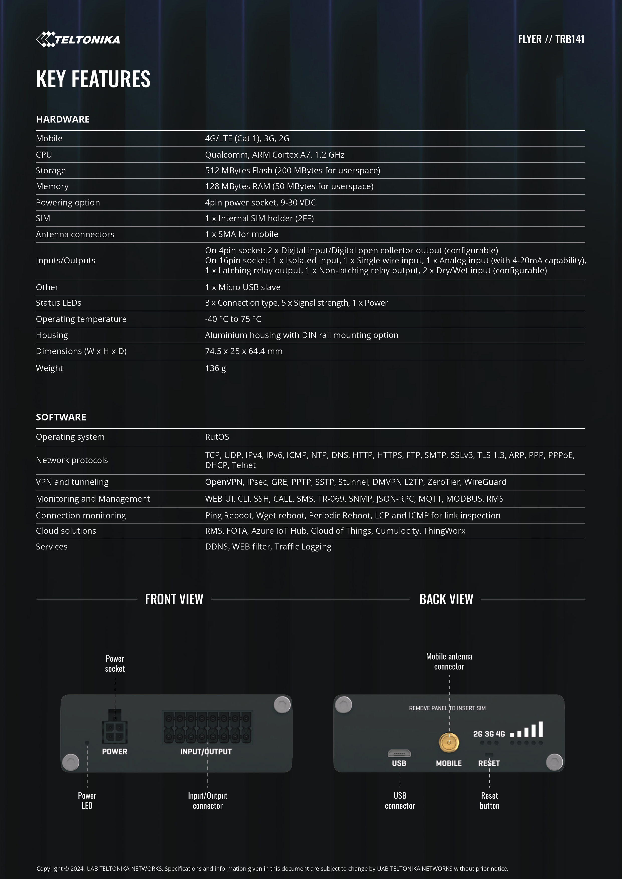 Product information
