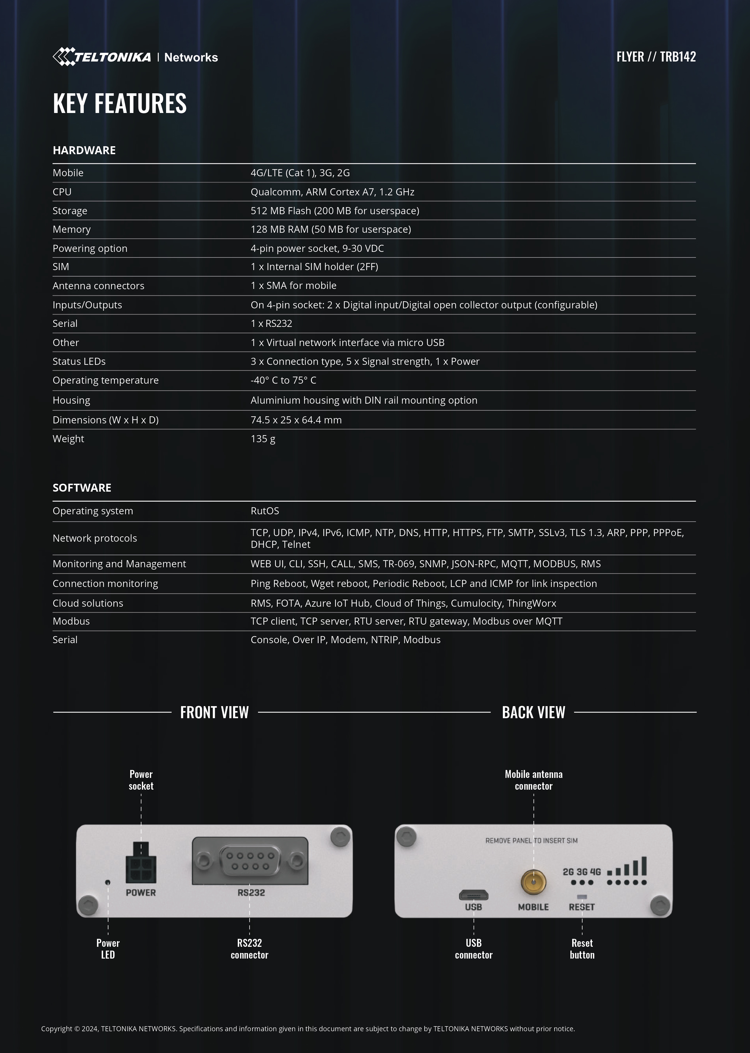 Product information