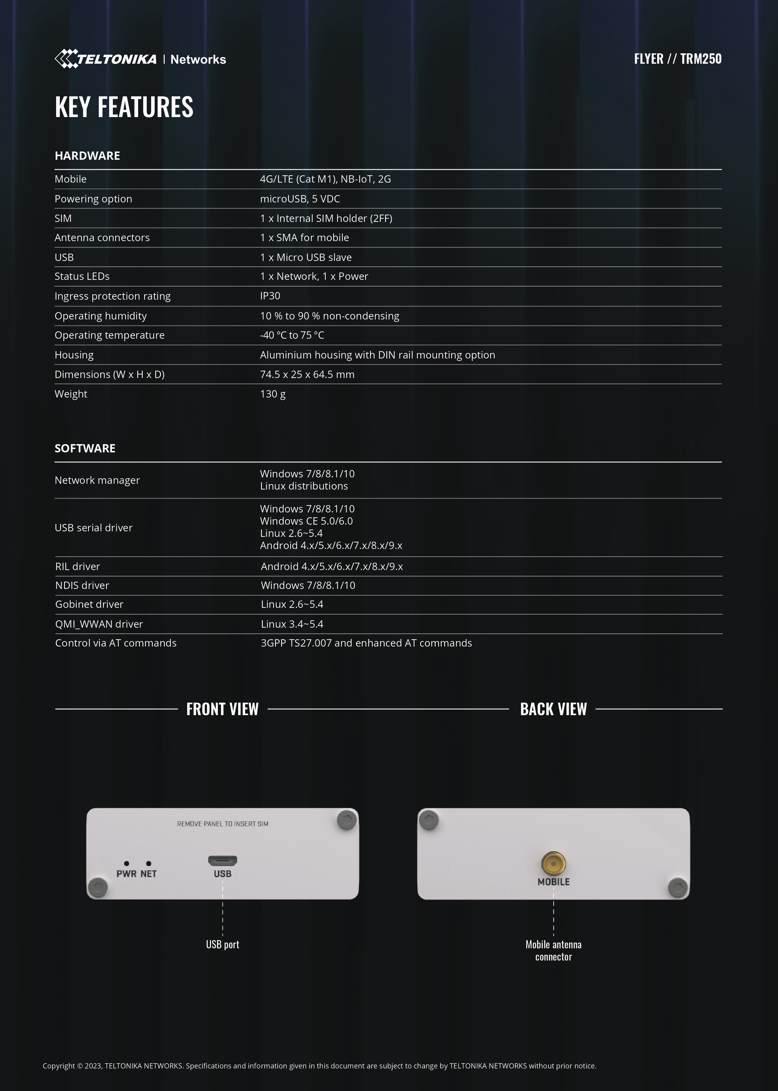 Product information