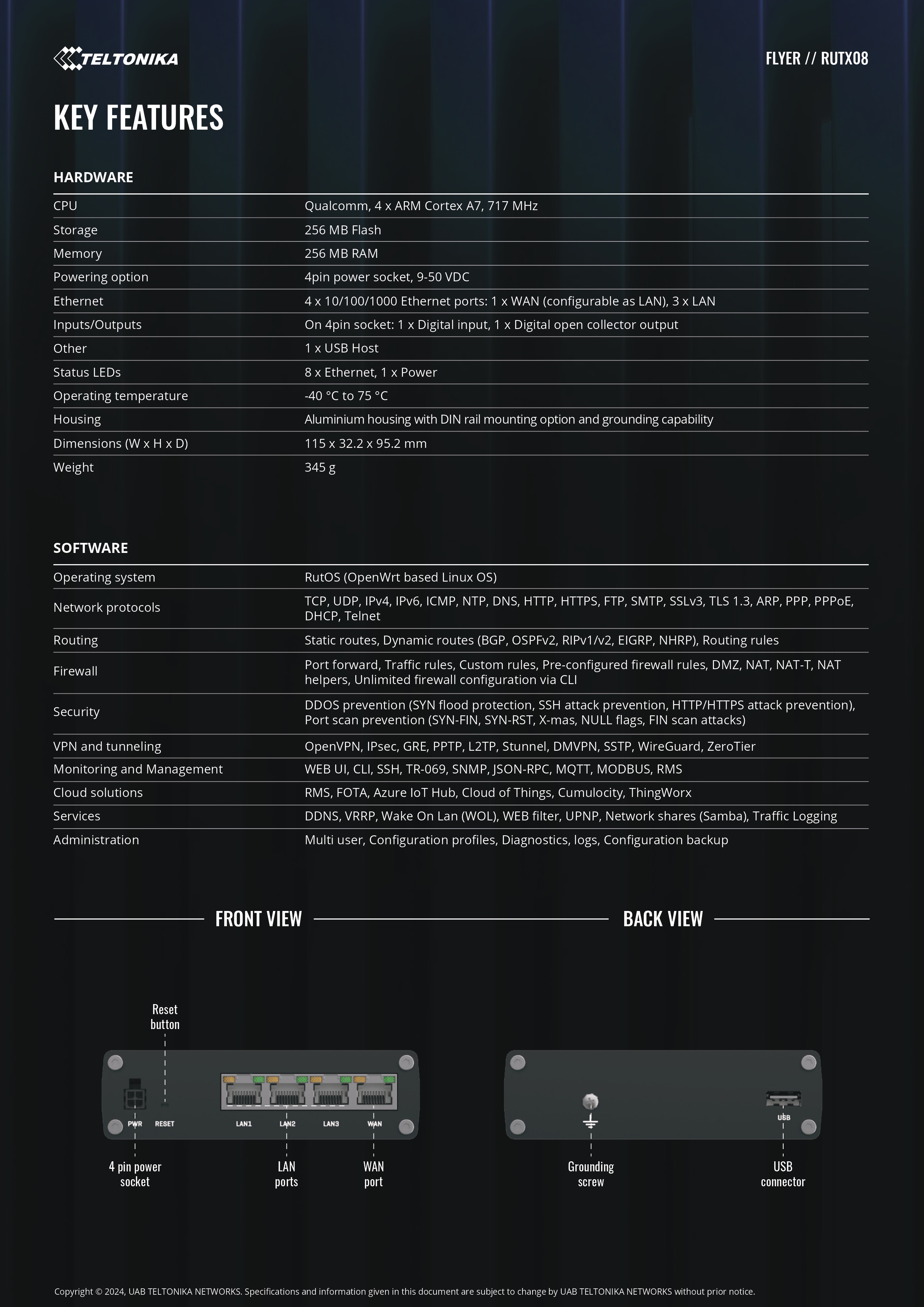 Product information