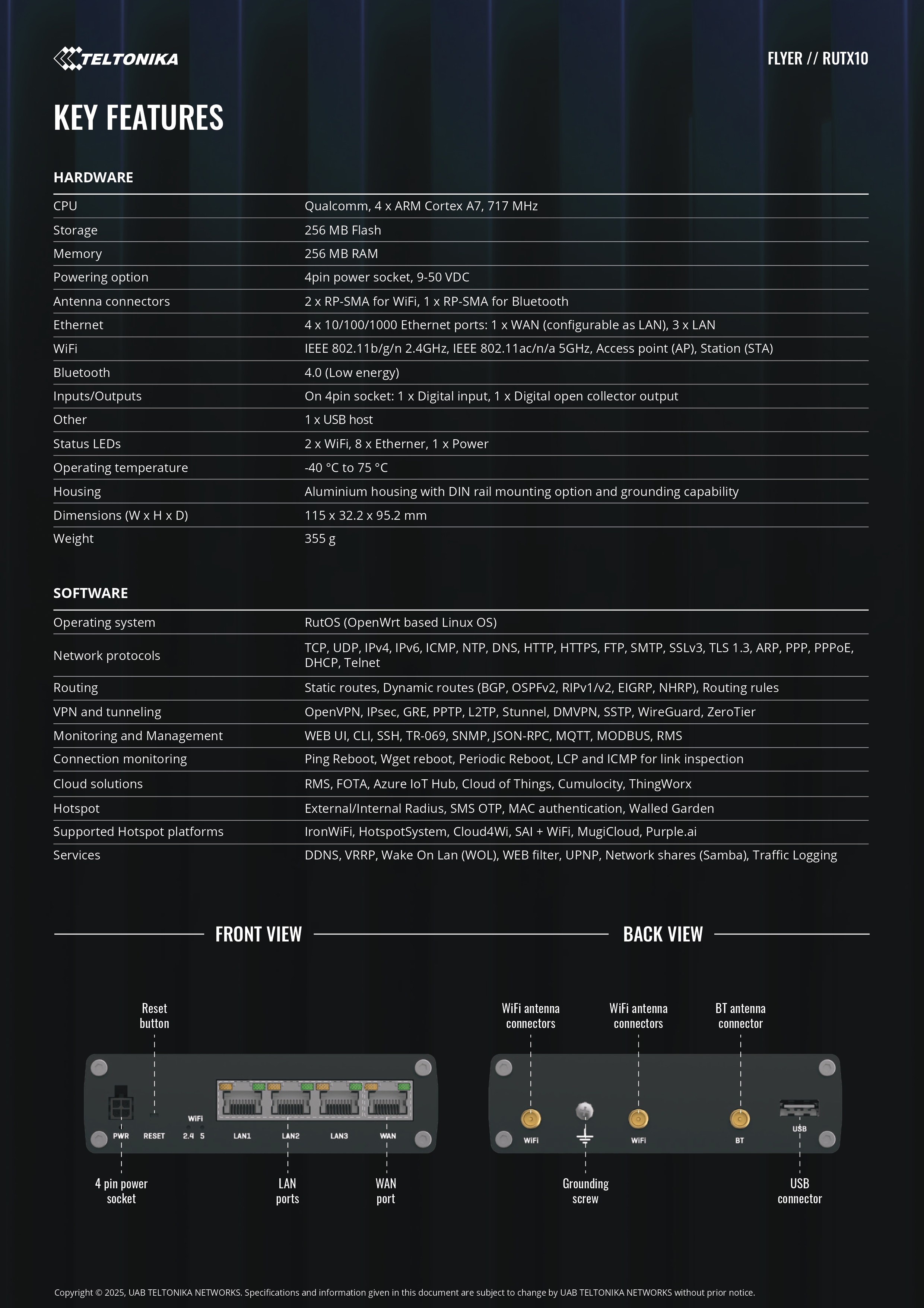 Product information