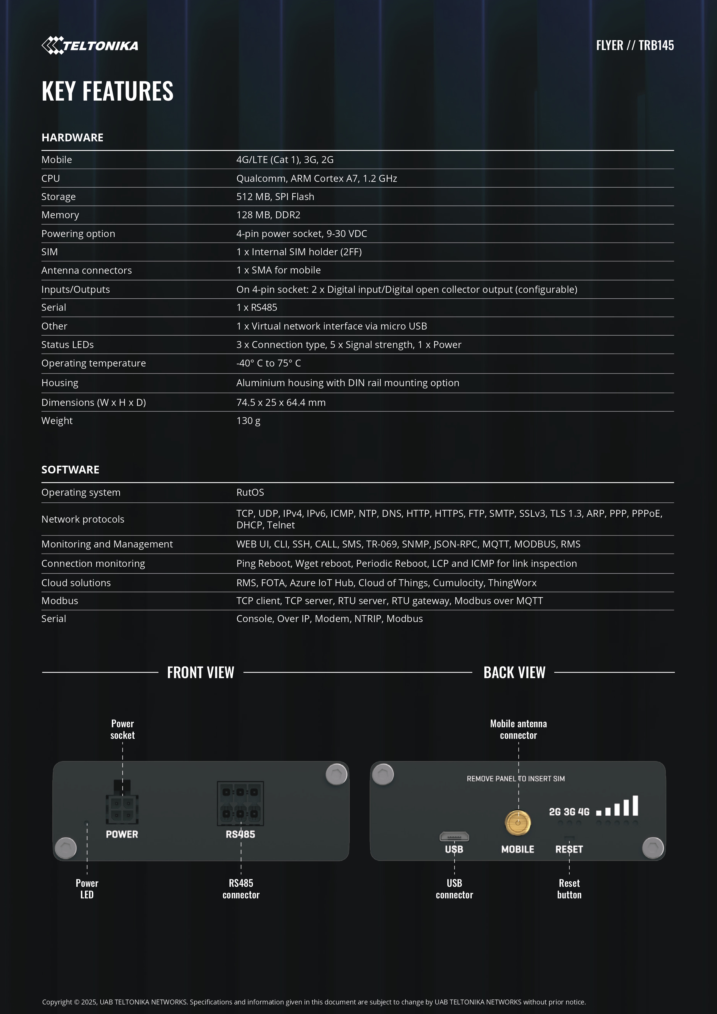 Product information